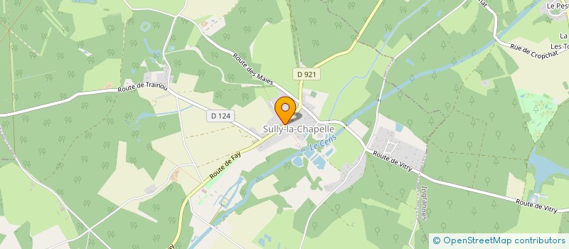 localisation de l'entreprise E2M à SULLY-LA-CHAPELLE