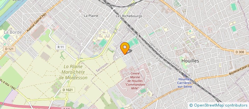 localisation de l'entreprise E2M  CARRIERES-SUR-SEINE