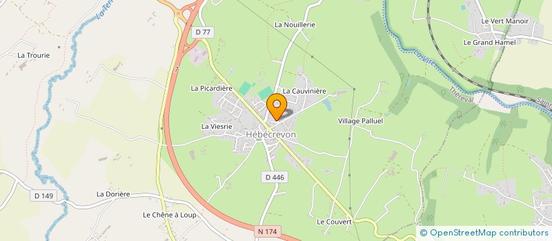 localisation de l'entreprise E2M  THEREVAL