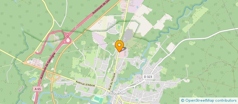 localisation de l'entreprise E2M GROUPE  ROQUEFORT