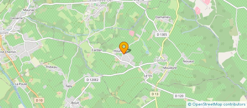 localisation de l'entreprise E2M PLIAGES à CREON