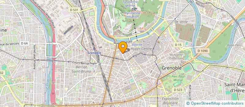 localisation de l'entreprise E2M SERVICES à GRENOBLE