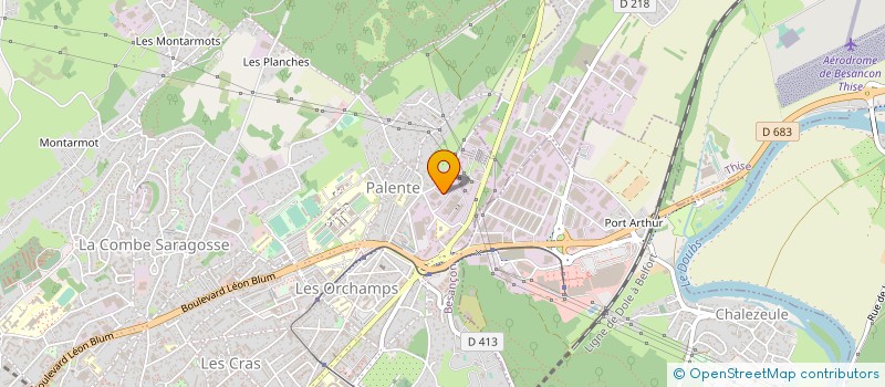 localisation de l'entreprise E2M SERVICES (ENTREPRISE DE MONTAGE ET DE MISE AU POINT MECANIQUE) à BESANCON