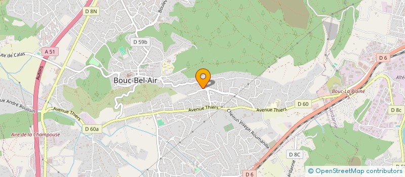 localisation de l'entreprise E2MA LABS à BOUC-BEL-AIR