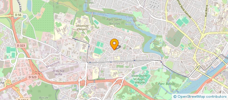 localisation de l'entreprise E2MA SAS à ANGERS