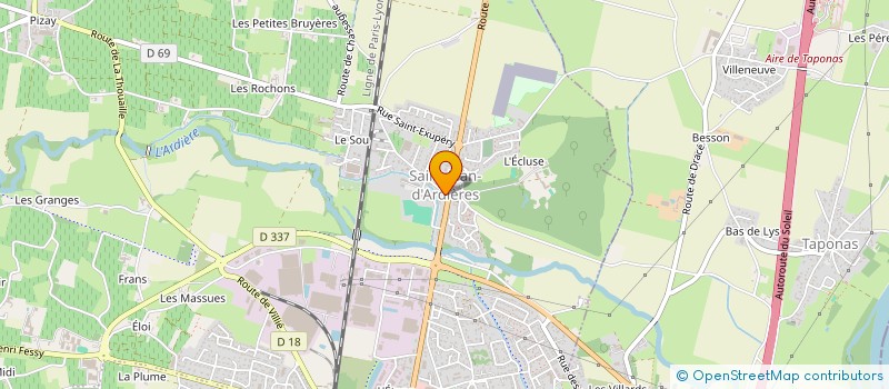 localisation de l'entreprise E2MI  BELLEVILLE-EN-BEAUJOLAIS