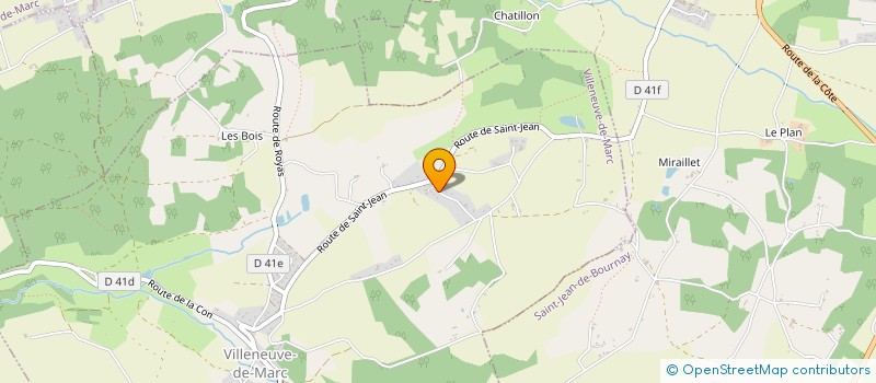 localisation de l'entreprise E2MTP  SAINT-JEAN-DE-BOURNAY