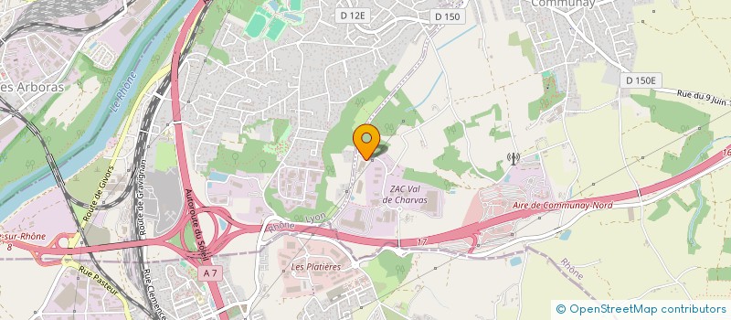 localisation de l'entreprise E2N  COMMUNAY