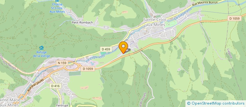 localisation de l'entreprise E2R  SAINTE-MARIE-AUX-MINES