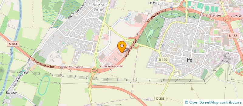 localisation de l'entreprise E2R ENERGIE RENOUVELABLE ET RENOVATION à FLEURY-SUR-ORNE