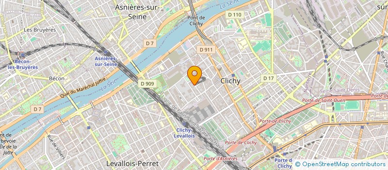 localisation de l'entreprise E2R5 à CLICHY