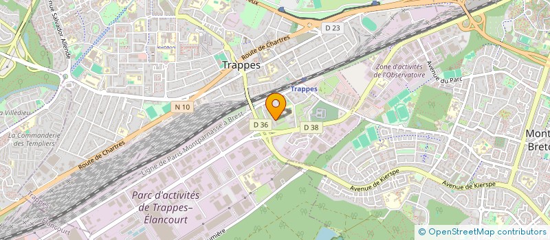 localisation de l'entreprise E2RA  TRAPPES