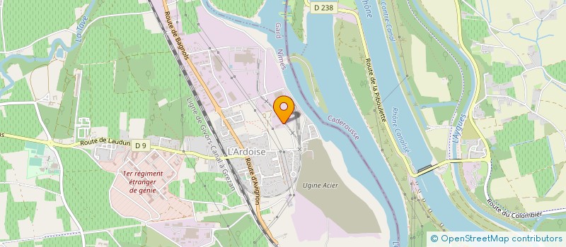 localisation de l'entreprise E2S COMPANY  LAUDUN L'ARDOISE