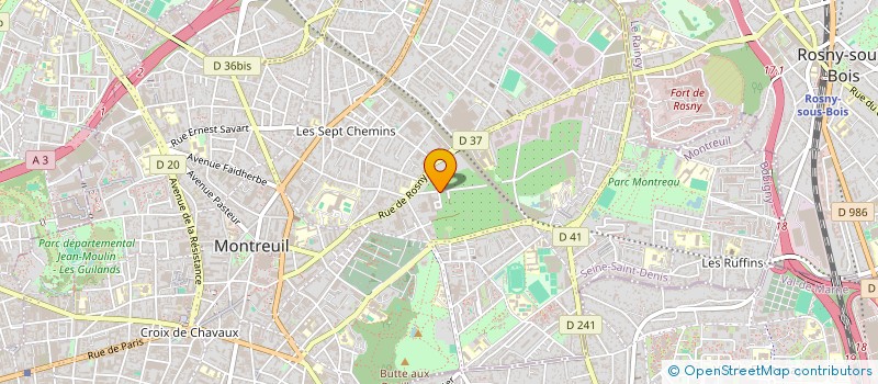localisation de l'entreprise E2S FORMATION PETITE ENFANCE à MONTREUIL