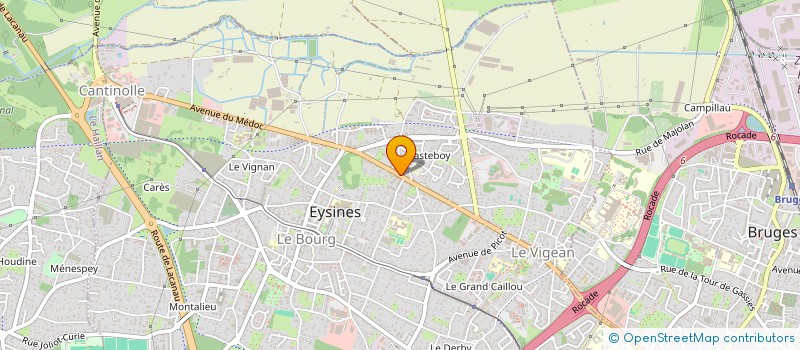 localisation de l'entreprise E2S PAU à EYSINES