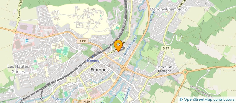 localisation de l'entreprise E2S PRO à ETAMPES
