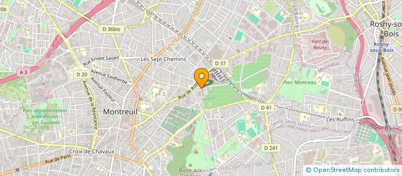 localisation de l'entreprise E2S SCOP PETITE ENFANCE à MONTREUIL