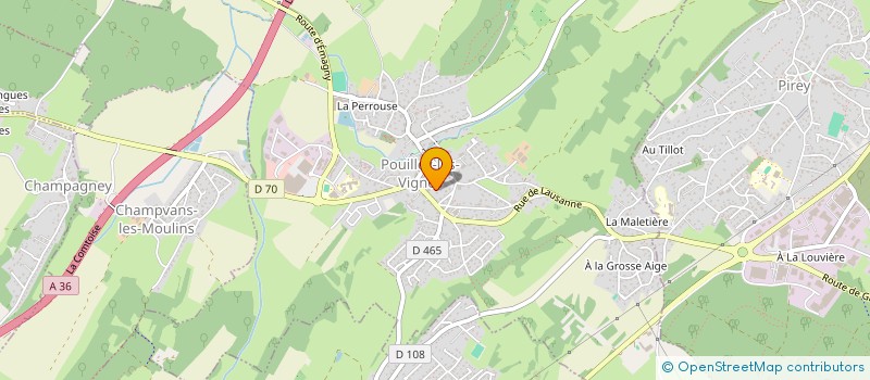 localisation de l'entreprise E2SP  POUILLEY-LES-VIGNES