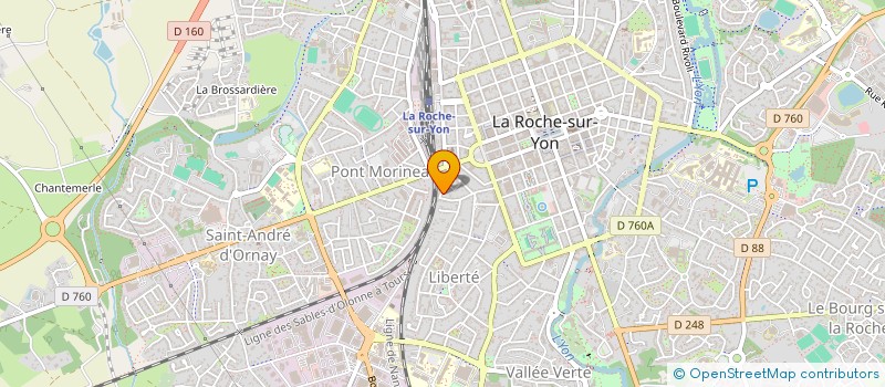localisation de l'entreprise E2T à LA ROCHE-SUR-YON
