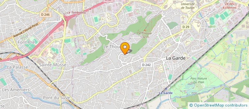 localisation de l'entreprise E2T à LA GARDE