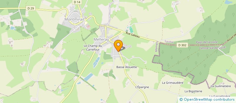 localisation de l'entreprise E2T INVESTISSEMENTS  MELLERAY