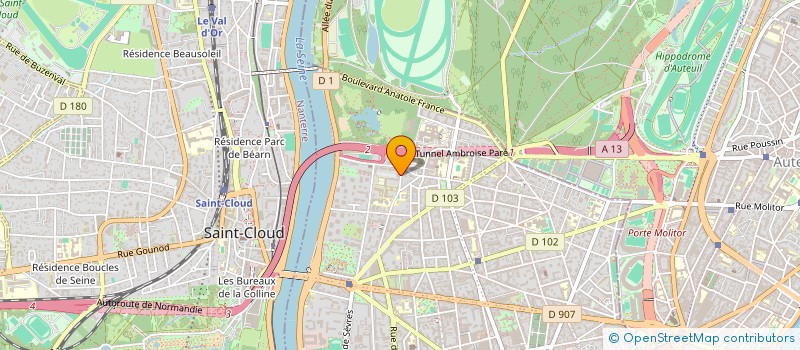 localisation de l'entreprise E2V  BOULOGNE-BILLANCOURT