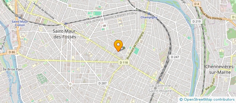 localisation de l'entreprise E2VA à SAINT-MAUR-DES-FOSSES