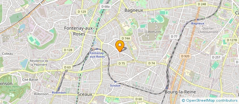 localisation de l'entreprise E3C à FONTENAY-AUX-ROSES