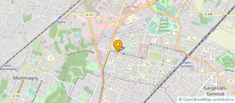 localisation de l'entreprise E3C GESTION  SARCELLES