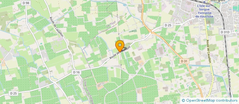 localisation de l'entreprise E3J GROUPE  L'ISLE-SUR-LA-SORGUE