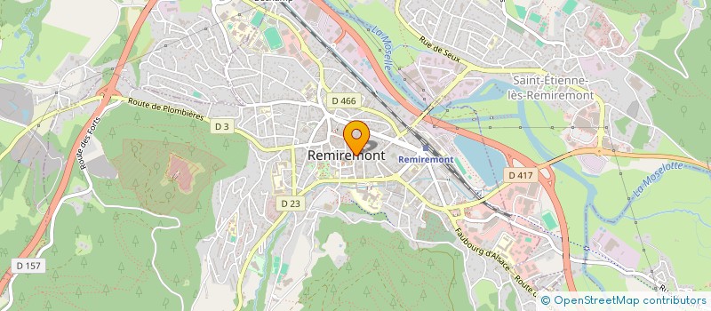 localisation de l'entreprise E3L à REMIREMONT