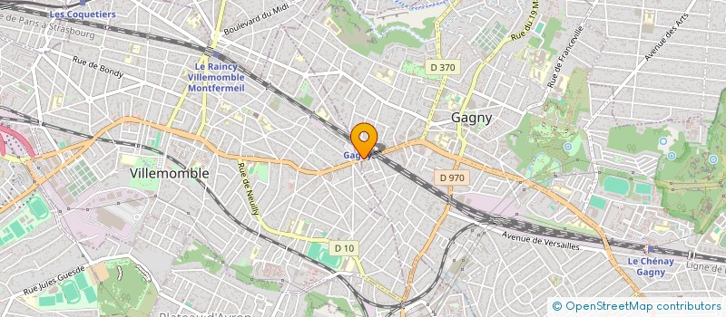 localisation de l'entreprise E3L & CO à GAGNY