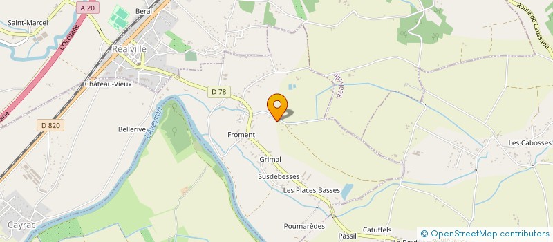 localisation de l'entreprise E3LG  CAYRAC