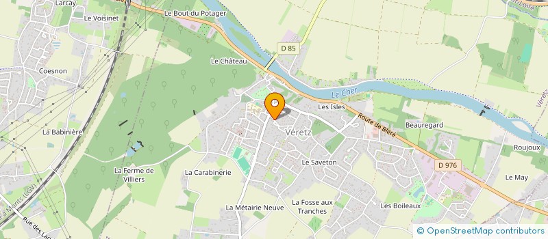 localisation de l'entreprise E3M  VERETZ