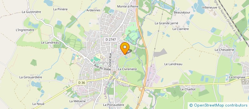 localisation de l'entreprise E3M  AUBIGNY-LES CLOUZEAUX