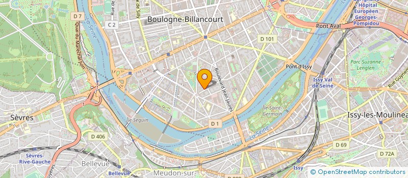 localisation de l'entreprise E3M ARTISTIC PALACE à BOULOGNE-BILLANCOURT