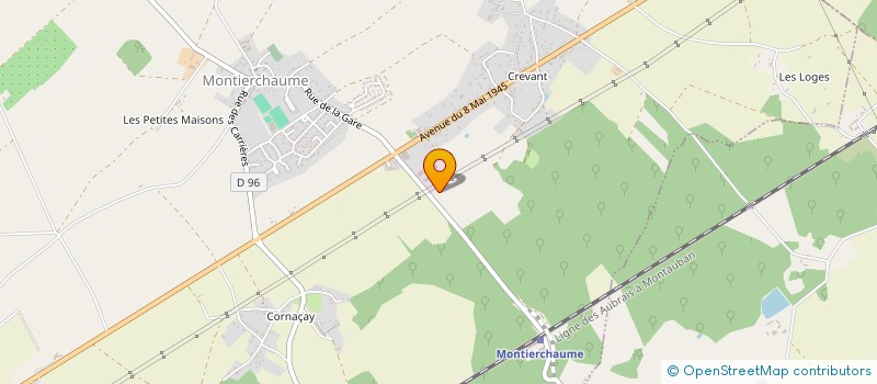localisation de l'entreprise E3M BOUDEAU à MONTIERCHAUME