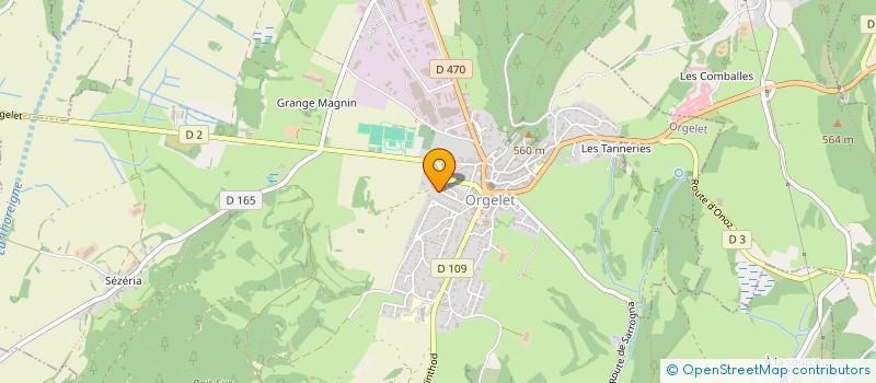 localisation de l'entreprise E3MI  ORGELET