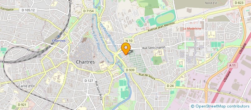 localisation de l'entreprise E3P à CHARTRES