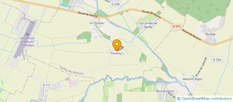 localisation de l'entreprise E3R  RUFFEY-LES-BEAUNE