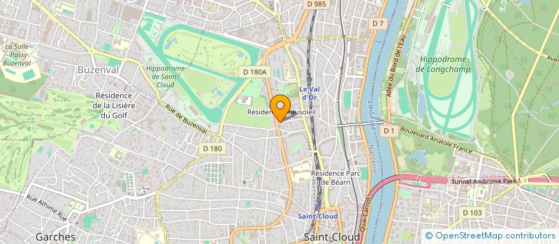 localisation de l'entreprise E4B à SAINT-CLOUD