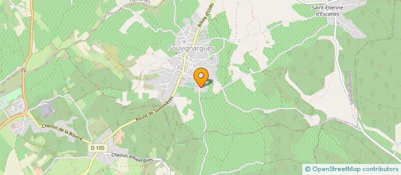 localisation de l'entreprise E5  SOUVIGNARGUES