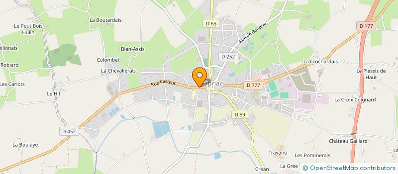 localisation de l'entreprise EA  PIPRIAC