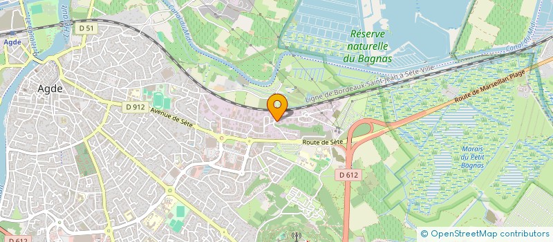 localisation de l'entreprise EA  AGDE