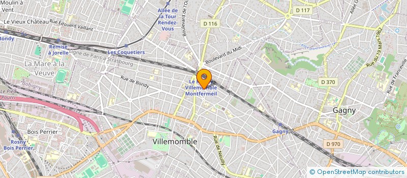 localisation de l'entreprise EA AUDITION à VILLEMOMBLE