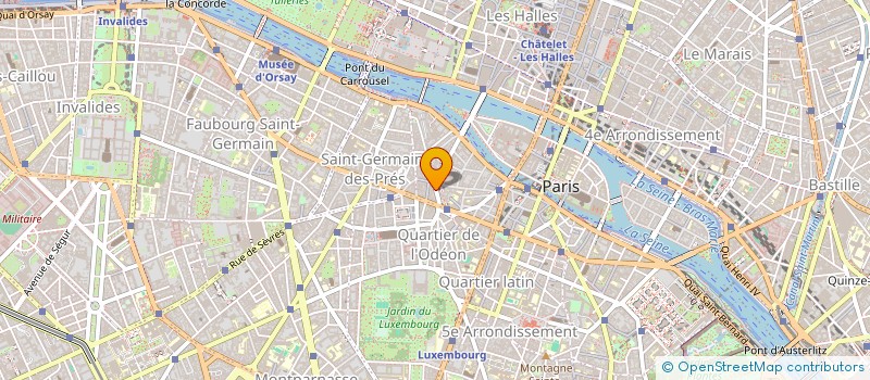 localisation de l'entreprise EA BOULANGERIE SAINT GERMAIN  PARIS