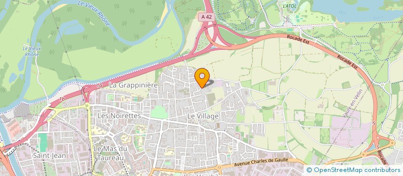 localisation de l'entreprise EA CLEAN  VAULX-EN-VELIN