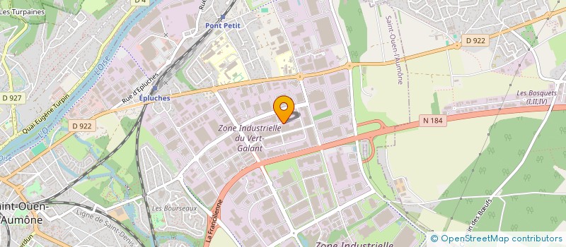 localisation de l'entreprise EA DESIGN  ST OUEN L AUMONE