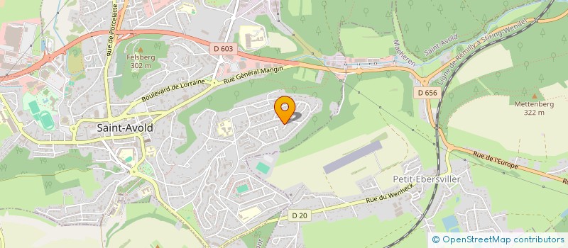 localisation de l'entreprise EA DRIVE  SAINT-AVOLD