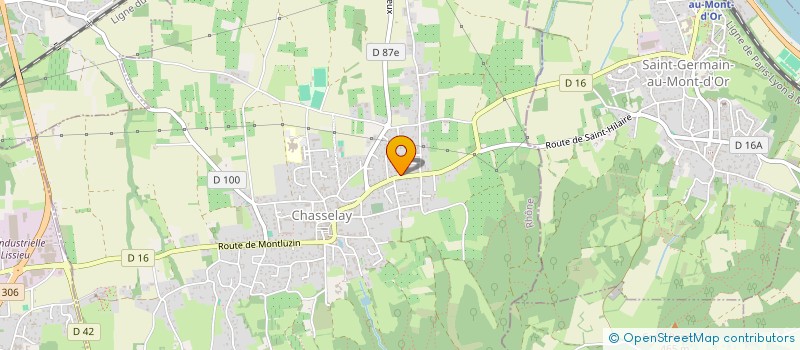 localisation de l'entreprise EA EPICURIEN AUBRY  CHASSELAY